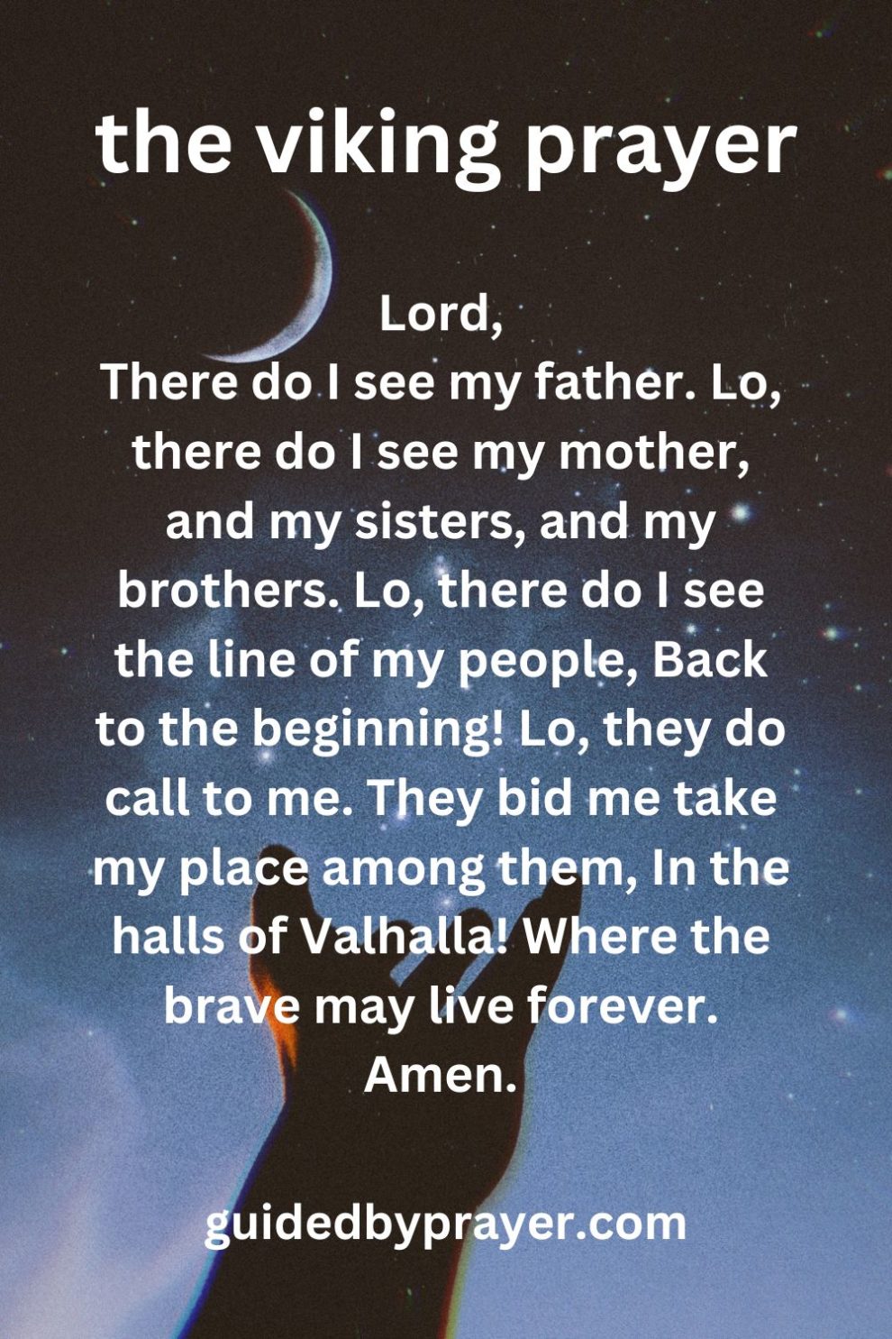 The Viking Prayer – Guided by Prayer