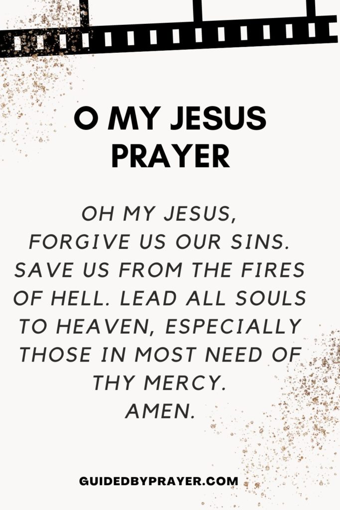 O My Jesus Prayer