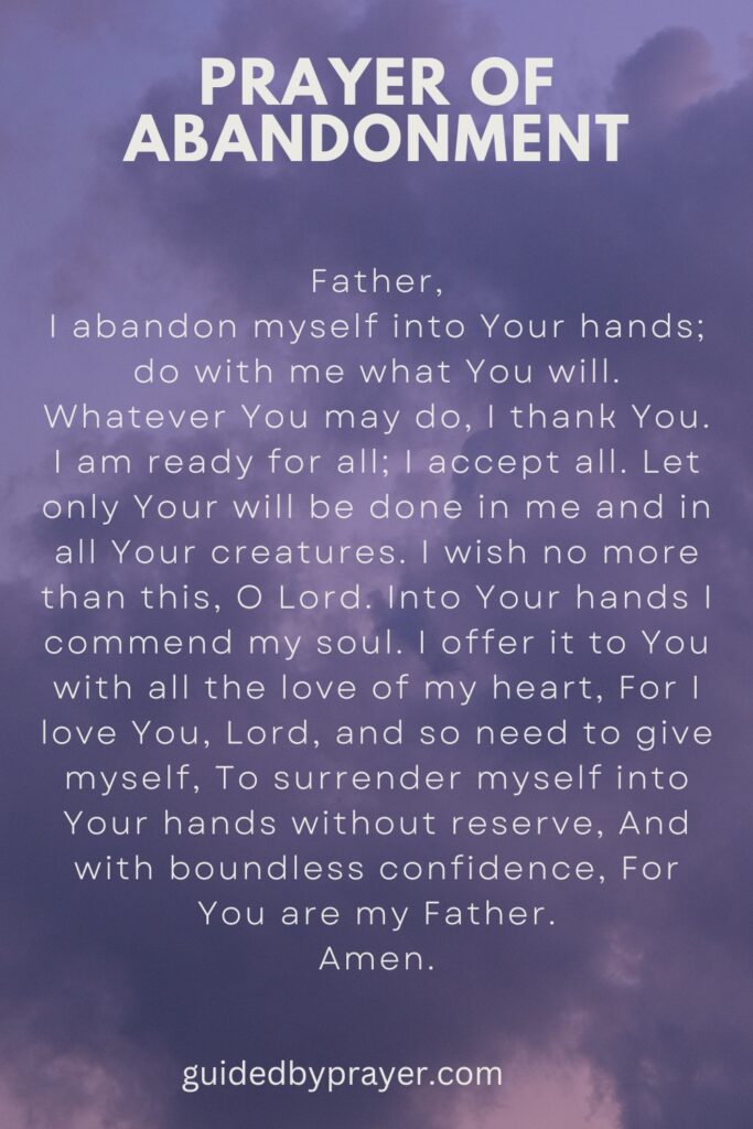 Prayer Of Abandonment