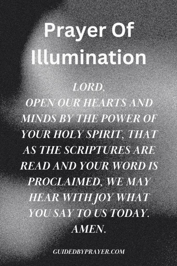 Prayer Of Illumination