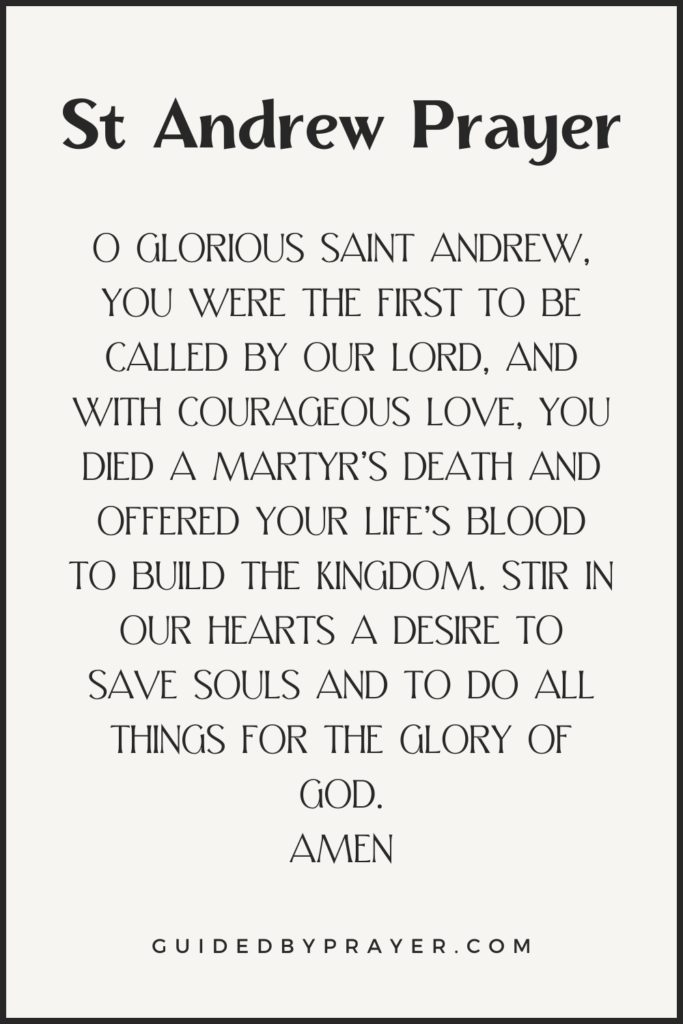 St Andrew Prayer
